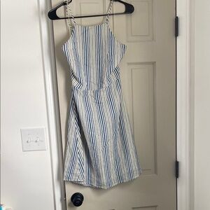 Striped Blue and White Sundress